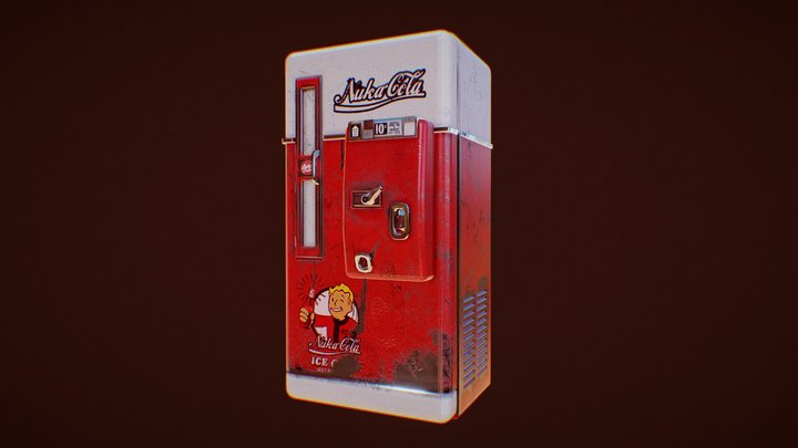 Nuka Cola Vending Machine 3D Model