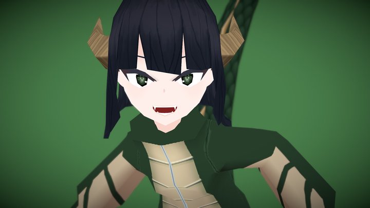 雨水メブキ / UsuiMebuki 3D Model