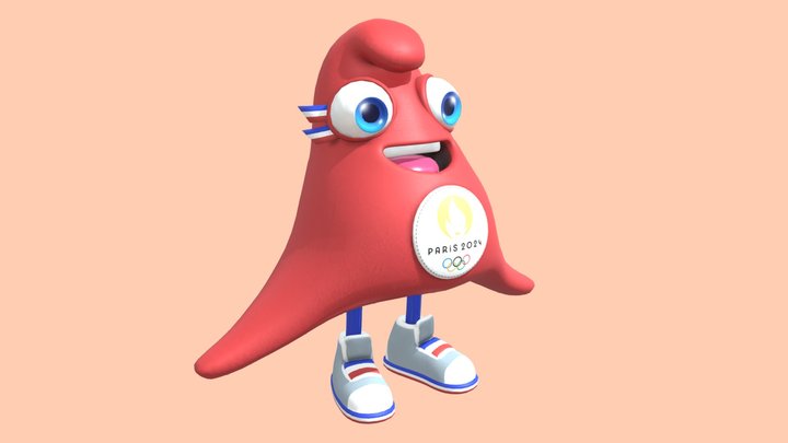 Phryges - mascot Paris 2024 3D Model