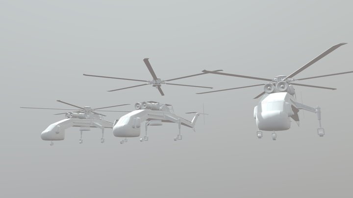 Helicopter 3D Model