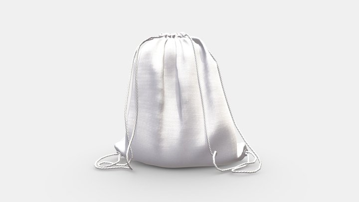 Drawstring Backpack 3D Model
