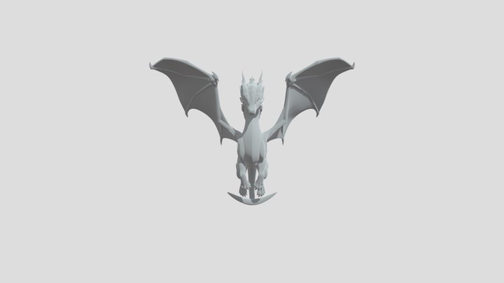 Goldcrest Dragon 3D Model