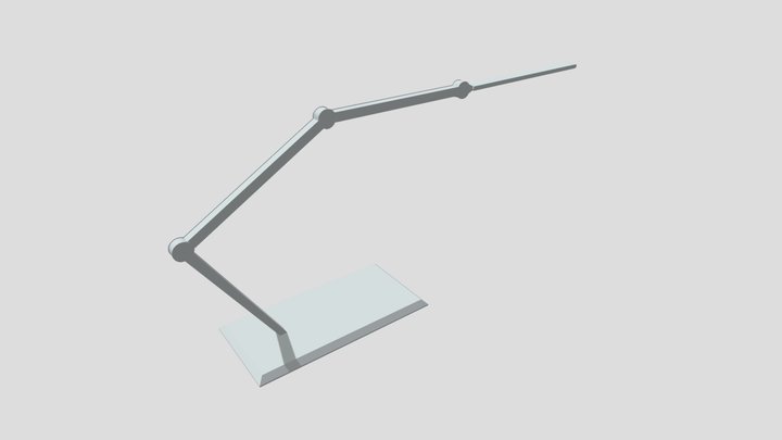 Office Scene - Desk Lamp 3D Model