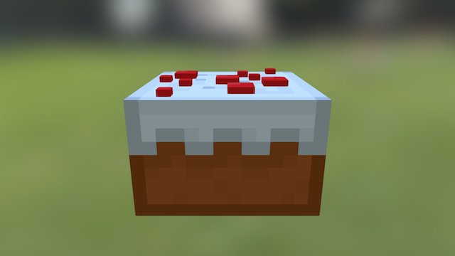 Minecraft Cake 3D Model