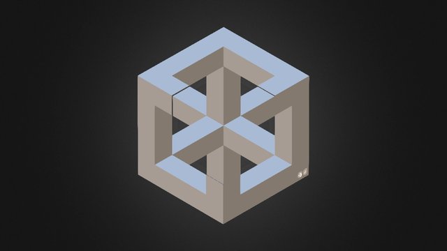 Isometric Cube 3D Model