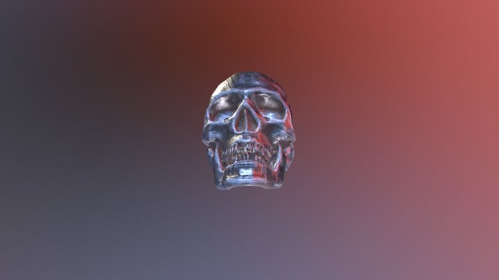 Weathered Skull 3D Model