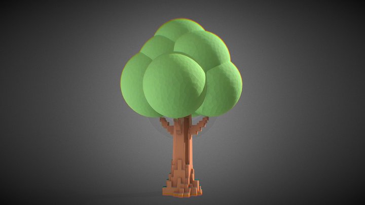 8 bit Tree – Free 3D Model STL
