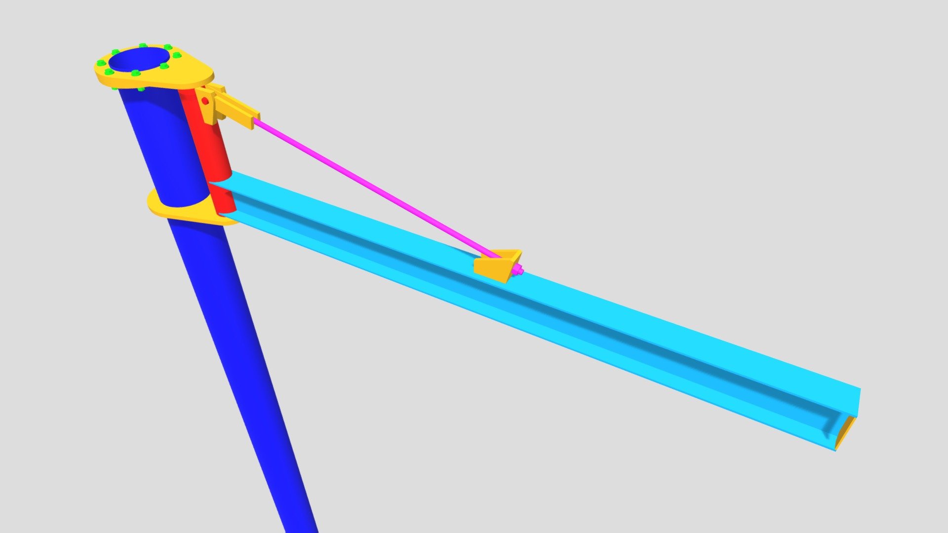 Suporte para Linha de Vida P812024 3D model by ENGETEC Projetos e