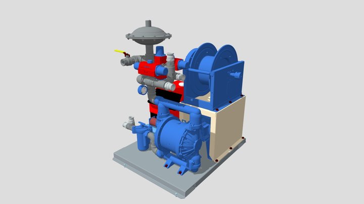Pump Assy - Graco 2150E 3D Model