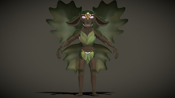 Wooden Fairy 3D Model
