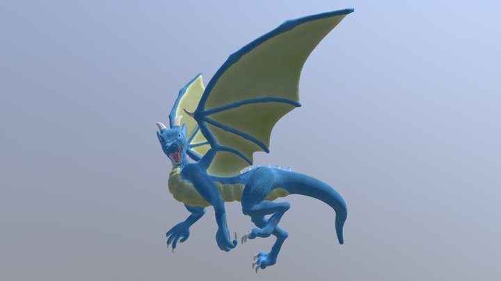 Dragon Second Pose 3D Model