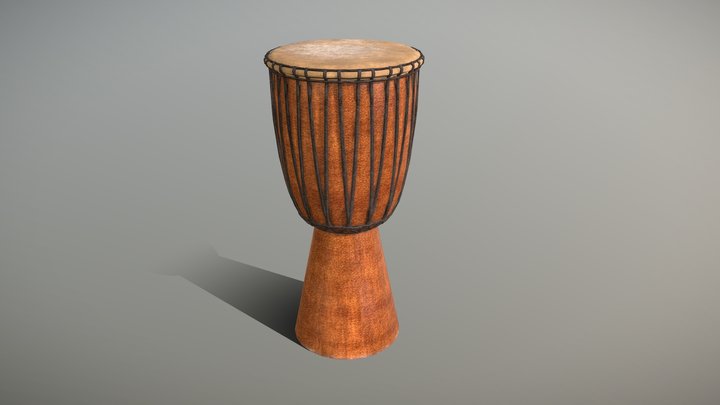 Djembe drum 3D Model