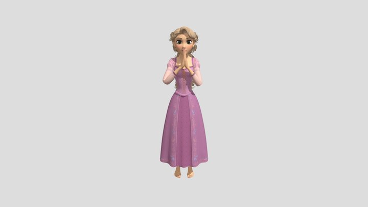 Rapunzel praying