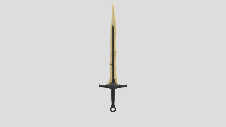 Dragonbone Sword 3D Model