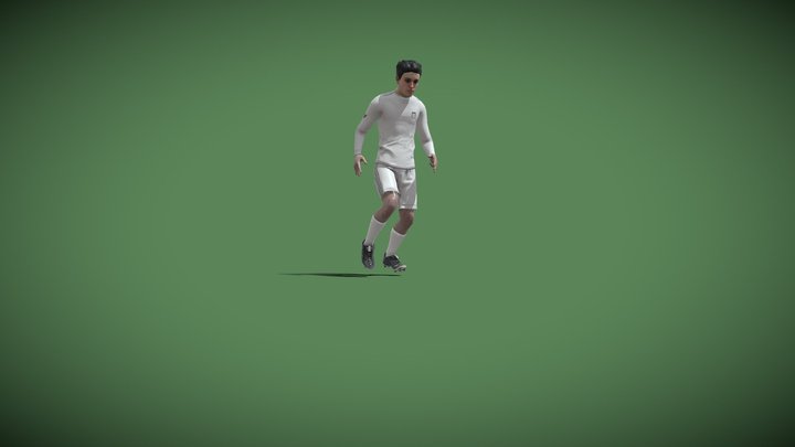 Animated Football Player Trips Loop – Modelo 3D gratuito STL