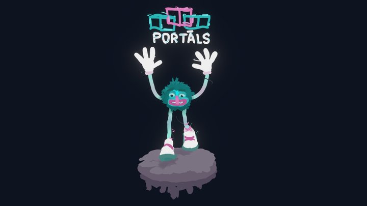 Portals Mascot 3D Model