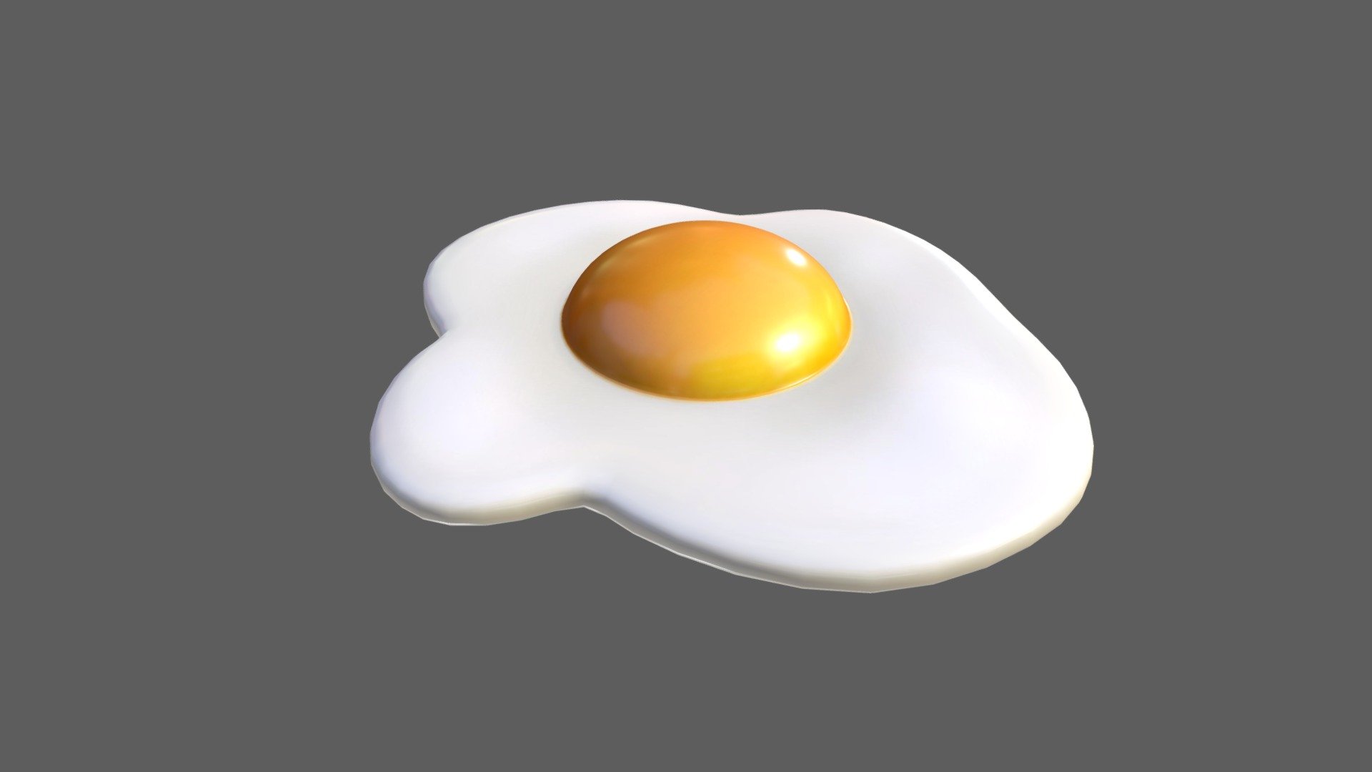 Fried Egg - Buy Royalty Free 3D model by bariacg [d68d1e5] - Sketchfab ...