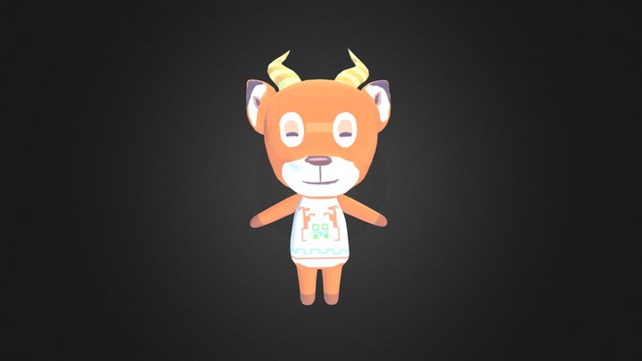 BEAU ANIMAL CROSSING 3D Model