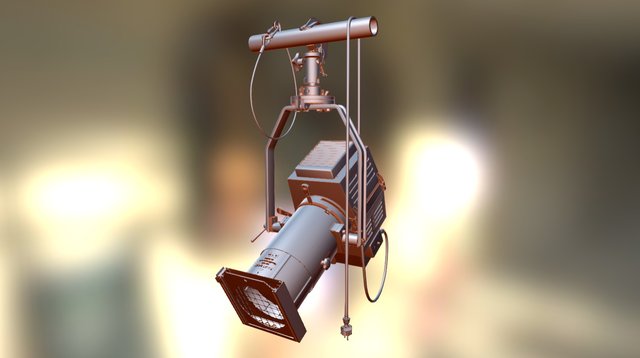 Theaterscheinwerfer 3D Model