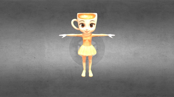 Ballerina Cappuccina (rigged) 3D Model