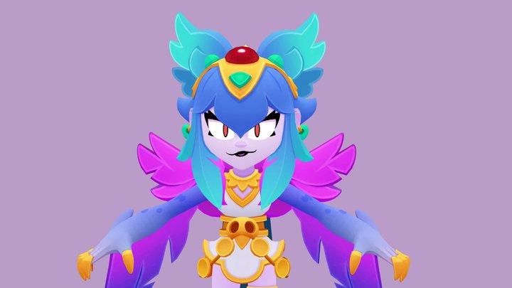 Melodie Harpy 3D Model