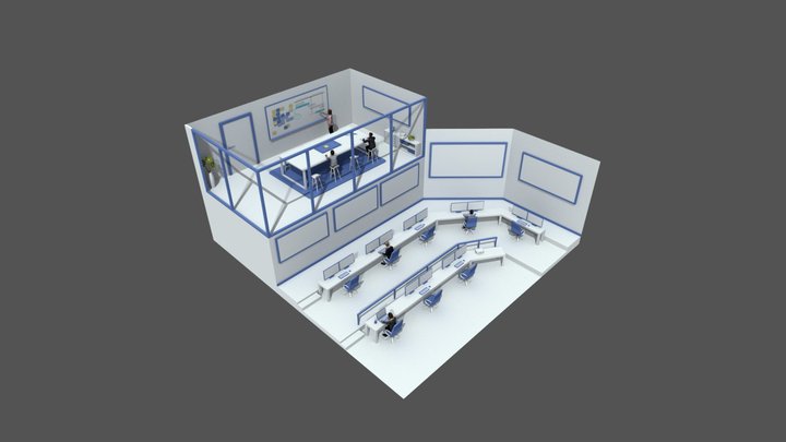 Network Command Center 3D Model