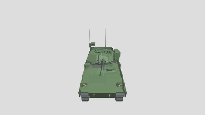 M2A3 Bradley (low-poly) 3D Model