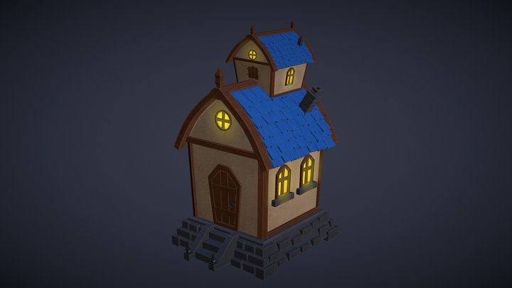 Stylized House 3D Model