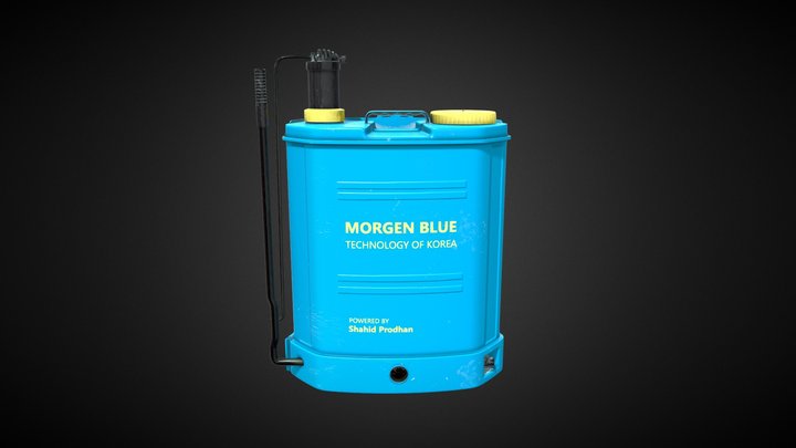 Water Spray Tank 3D Model