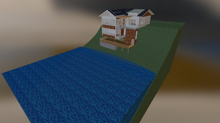Cliff house 3D Model