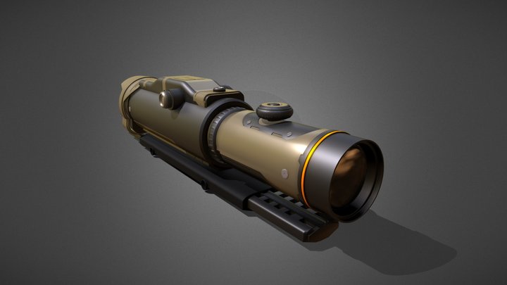 Scifi Sniper Scope 3D Model