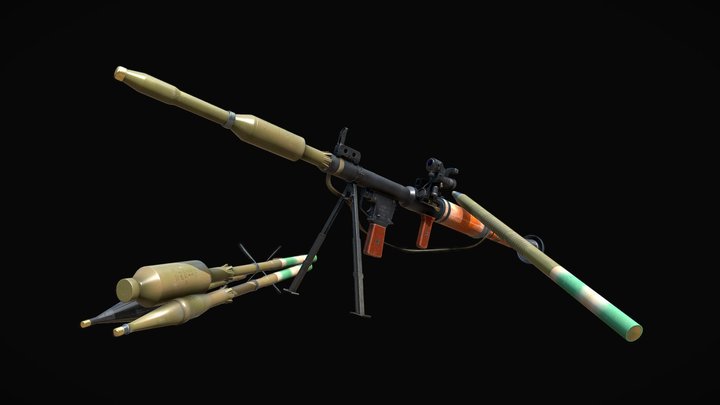 RPG-7 Gameready model 3D Model