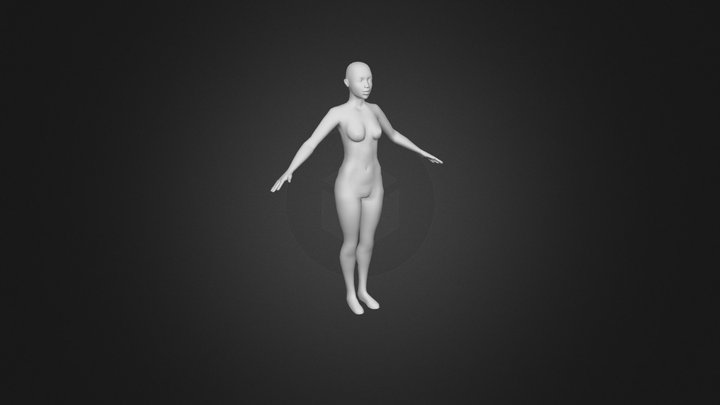 Female Base mesh 3D Model