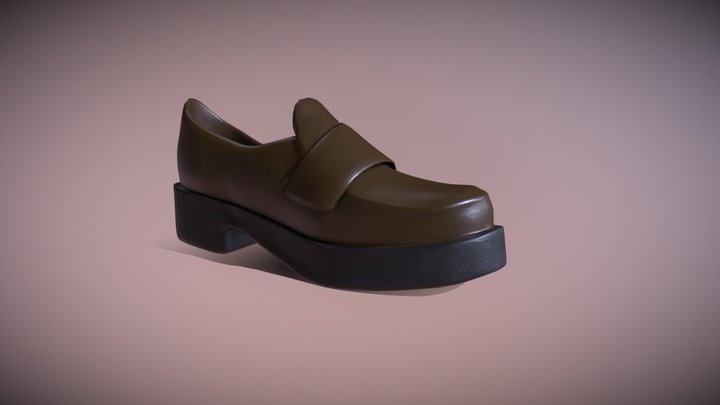 Japanese female shoe 3D Model