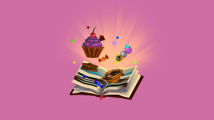 Book of Magic 3D Model