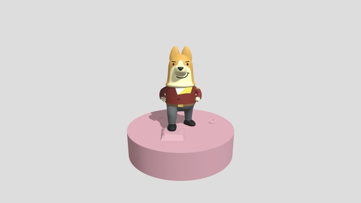 Dogs In Space - Captain Garbage 3D Model