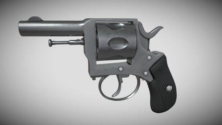 bulldog handgun 3D Model