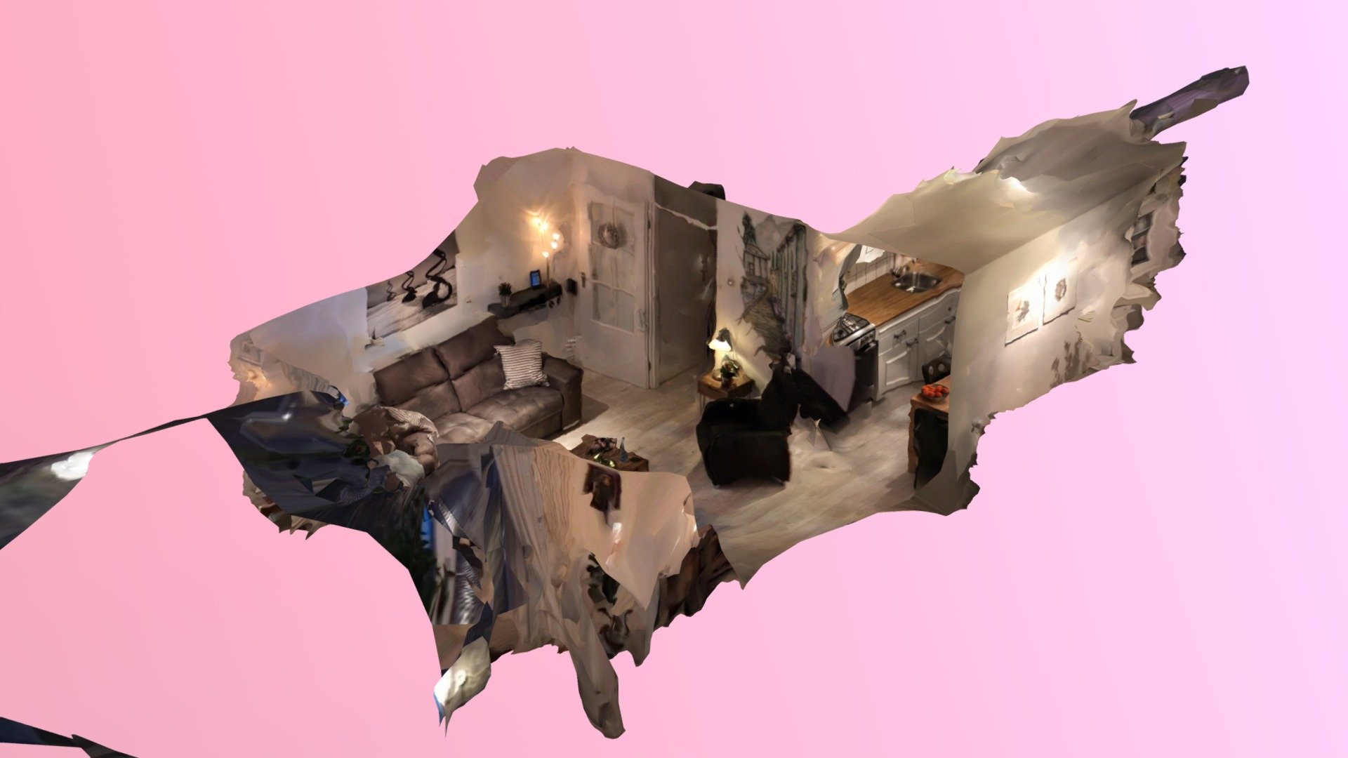 Woonkamer en keuken