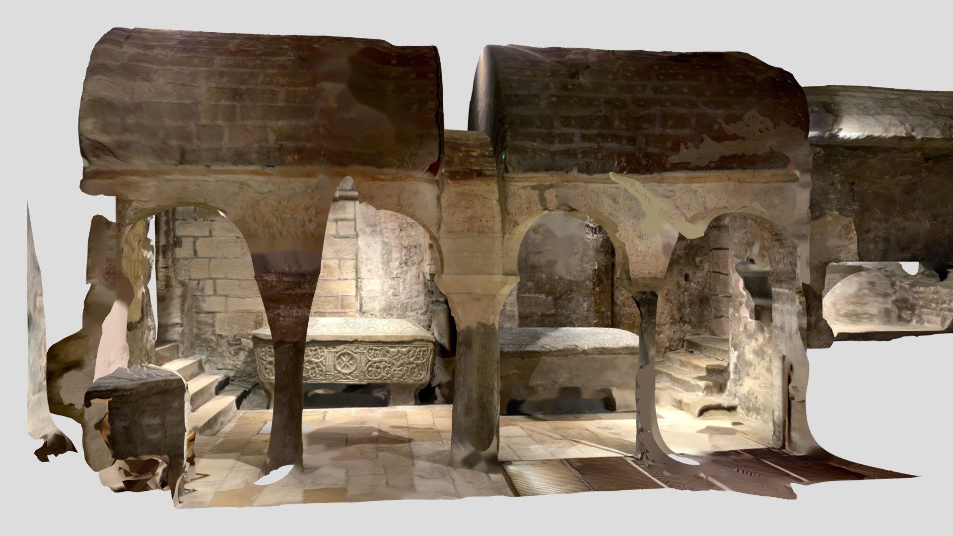 Crypte Église St Seurin — Sketchfab embed 3D viewer
