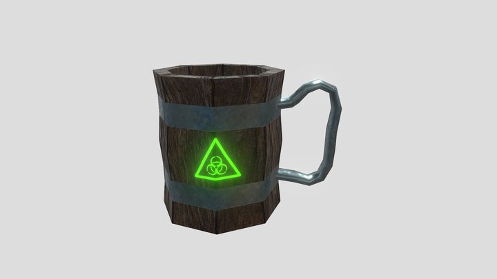 WoodenMug 3D Model