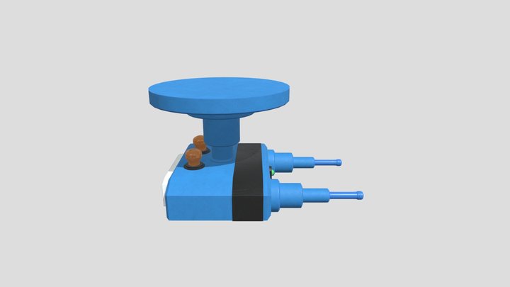 Сeiling turret low poly 3D Model