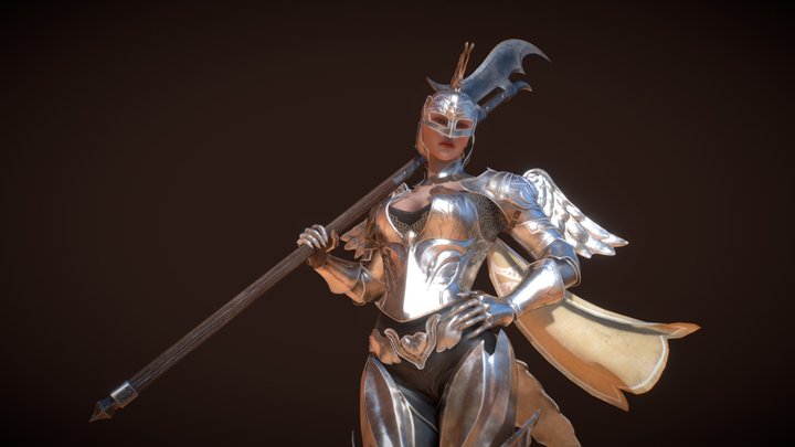 Angel Knight 3D Model