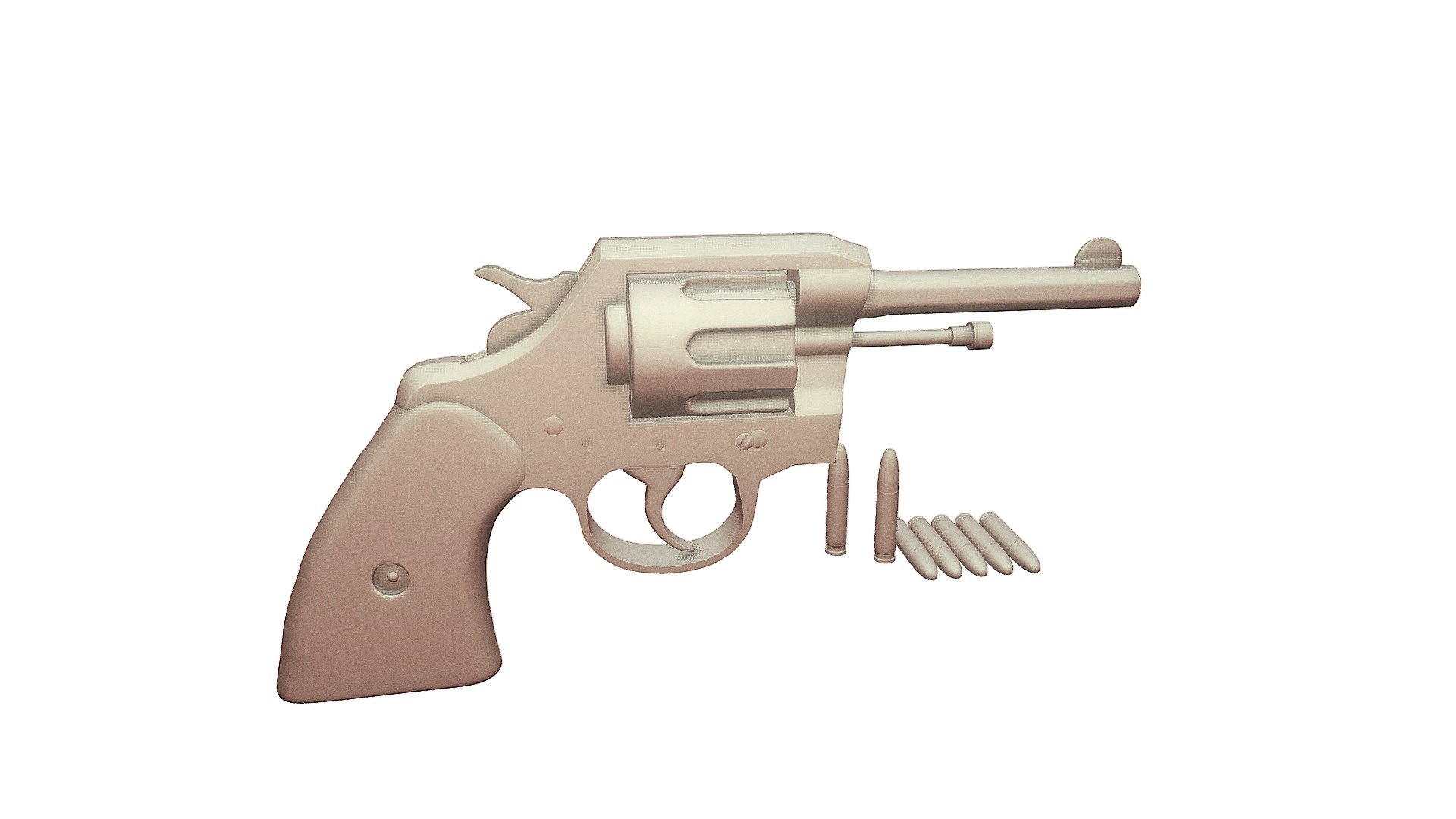 Revolver _ High poly