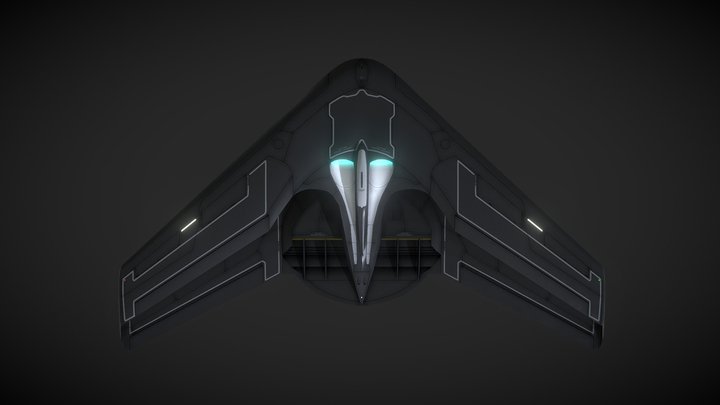 General Resource X-49 Night Raven 3D Model