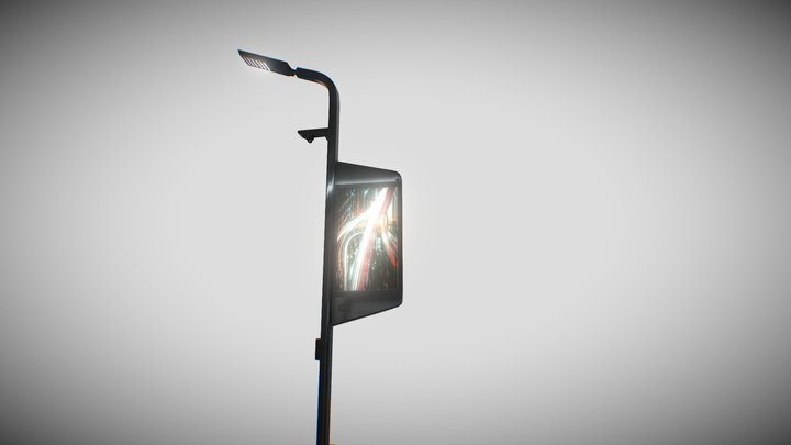 Smart Light Pole 3D Model