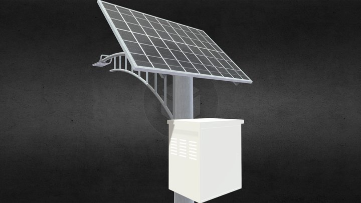 Solar Lamp / Lampara Solar / Solar Street Light 3D Model