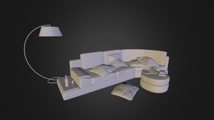 Sofa.blend 3D Model