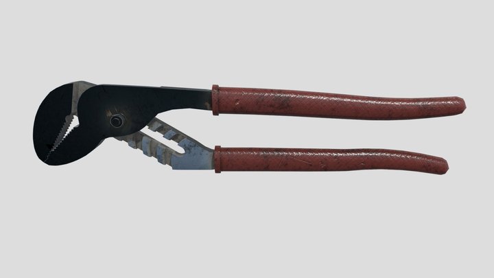 007_Mechanical Details_Animated Slip Joint Plier 3D Model