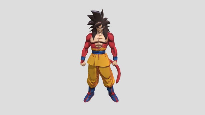 Super Saiyan 4 - Son Goku 3D Model