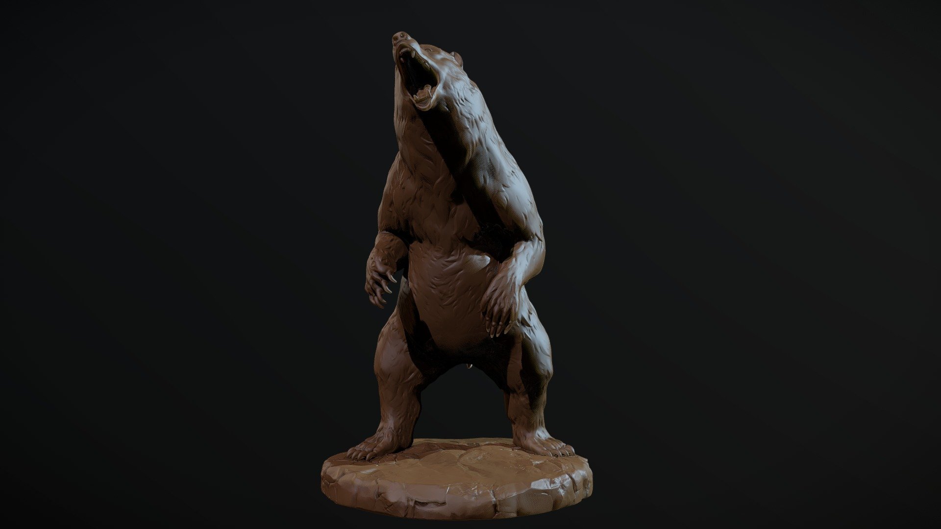 3d sculpted bear zbrush download